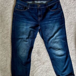 Old Navy Women's Dark Blue Boyfriend Jeans